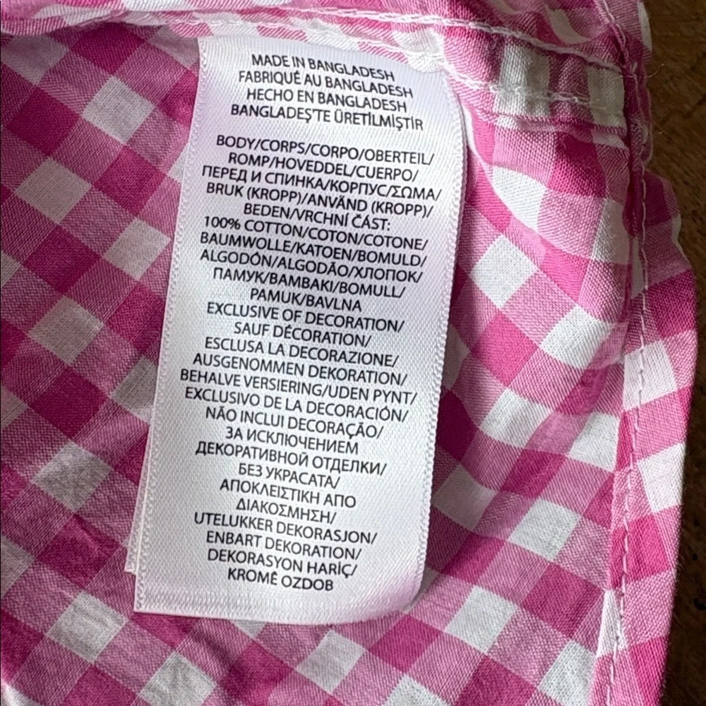 NWT Ralph Lauren Boys Pink Checkered Shirt S(8)